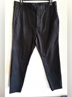 AllSaints Men's Kato Black Tailored Dress Pants